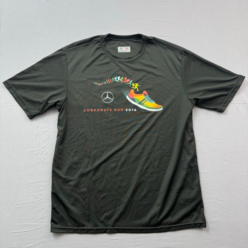 A4 Mercedes-Benz Corporate Run 2016 Performance Shirt Mens Medium Black Athletic
